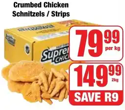 Boxer Superstores Crumbed Chicken Schnitzels/ Strips offer