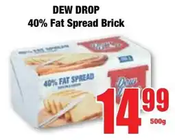 Boxer Superstores DEW DROP 40% Fat Spread Brick offer