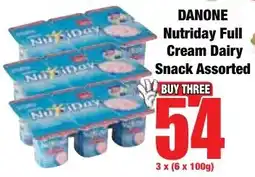 Boxer Superstores DANONE Nutriday Full Cream Dairy Snack Assorted offer