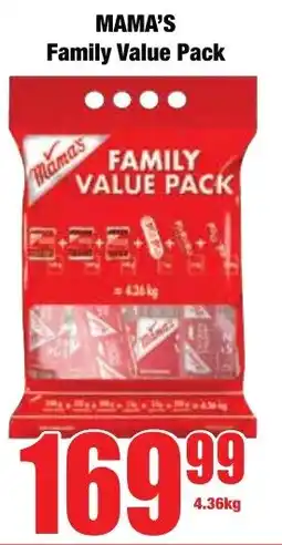 Boxer Superstores MAMA'S Family Value Pack offer