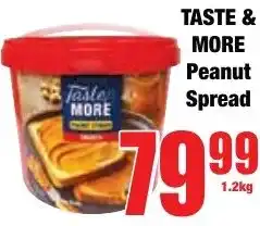 Boxer Superstores TASTE & MORE Peanut Spread offer