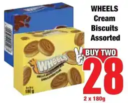 Boxer Superstores WHEELS Cream Biscuits Assorted offer