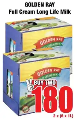 Boxer Superstores GOLDEN RAY Full Cream Long Life Milk offer