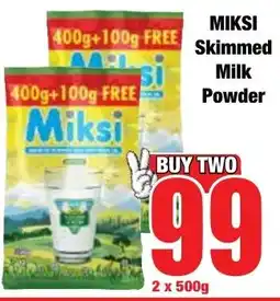 Boxer Superstores MIKSI Skimmed Milk Powder offer