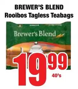 Boxer Superstores BREWER'S BLEND Rooibos Tagless Teabags offer