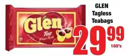 Boxer Superstores GLEN Tagless Teabags offer
