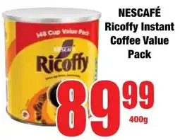 Boxer Superstores NESCAFÉ Ricoffy Instant Coffee Value Pack offer
