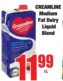 Boxer Superstores CREAMLINE Medium Fat Dairy Liquid Blend offer