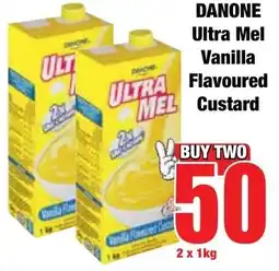 Boxer Superstores DANONE Ultra Mel Vanilla Flavoured Custard offer
