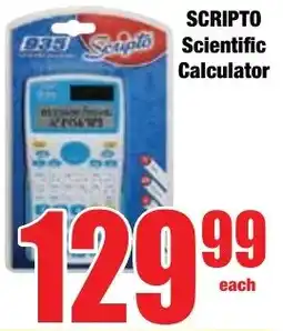 Boxer Superstores SCRIPTO Scientific Calculator offer