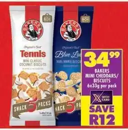 Shoprite BAKERS MINI CHEDDARS/BISCUITS offer