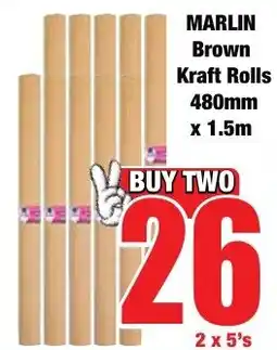 Boxer Superstores MARLIN Brown Kraft Rolls offer