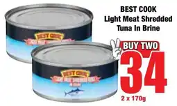 Boxer Superstores BEST COOK Light Meat Shredded Tuna In Brine offer