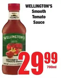 Boxer Superstores WELLINGTON'S Smooth Tomato Sauce offer