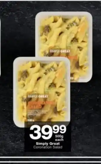 Checkers Simply Great Coronation Salad 500g offer