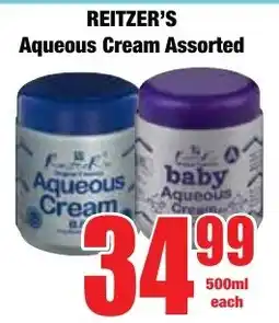 Boxer Superstores REITZER'S Aqueous Cream Assorted offer