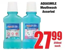 Boxer Superstores AQUASMILE Mouthwash Assorted offer