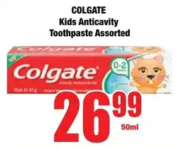 Boxer Superstores COLGATE Kids Anticavity Toothpaste Assorted offer