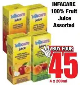 Boxer Superstores INFACARE 100% Fruit Juice Assorted offer