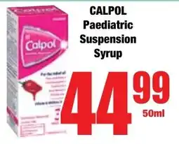 Boxer Superstores CALPOL Paediatric Suspension Syrup offer