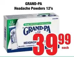 Boxer Superstores GRAND-PA Headache Powders offer