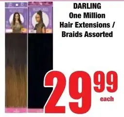 Boxer Superstores DARLING One Million Hair Extensions/ Braids Assorted offer
