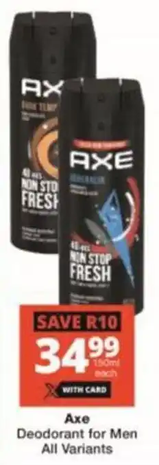 Axe Deodorant for Men All Variants