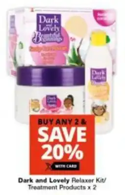 Checkers Hyper Dark and Lovely Relaxer Kit/ Treatment Products offer