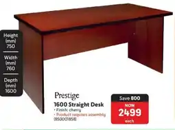 Makro Prestige 1600 Straight Desk offer
