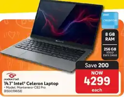 Makro Packard Bell 14.1" Intel Celeron Laptop offer