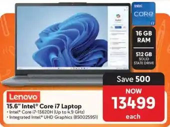 Lenovo 15.6" Intel Core i7 Laptop