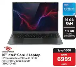 Makro Packard Bell 16" Intel Core i5 Laptop offer