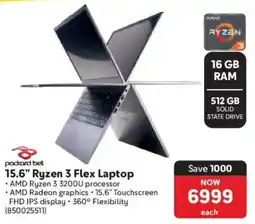 Makro Packard Bell 15.6" Ryzen 3 Flex Laptop offer