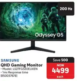 Makro Samsung QHD Gaming Monitor offer