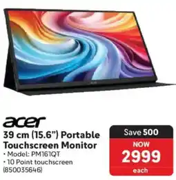 Makro Acer 39 cm 15.6" Portable Touchscreen Monitor offer