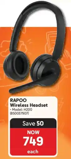 Makro Rapoo Wireless Headset offer
