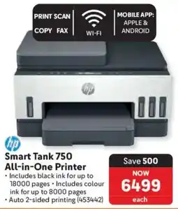 Makro HP Smart Tank 750 All-in-One Printer offer