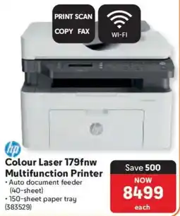 Makro HP Colour Laser 179fnw Multifunction Printer offer