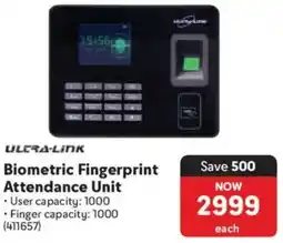 Makro Attendance Unit Ultra-link Biometric Fingerprint offer