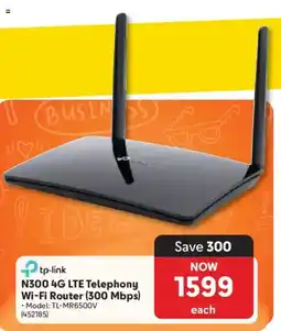 Makro Tp-link N300 4G LTE Telephony Wi-Fi Router offer