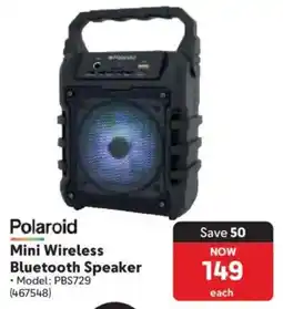 Makro Polaroid Mini Wireless Bluetooth Speaker offer