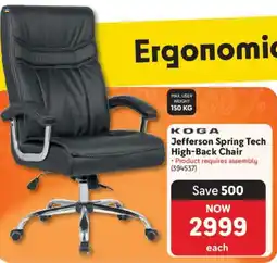 Makro Koga Jefferson Spring Tech High-Back Chair offer