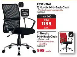 Makro Essential Nordic Mid-Back Chair offer