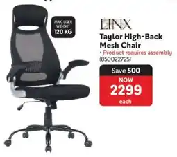 Makro Linx Taylor High-Back Mesh Chair offer