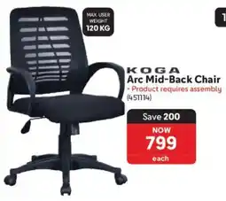 Makro Koga Arc Mid-Back Chair offer