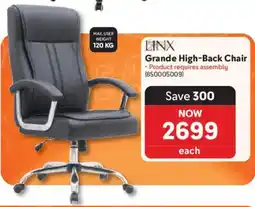 Makro Linx Grande High-Back Chair offer