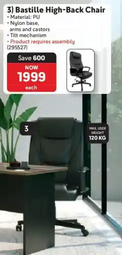 Makro Bastille High-Back Chair offer