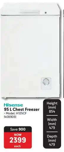 Makro Hisense Chest Freezer offer