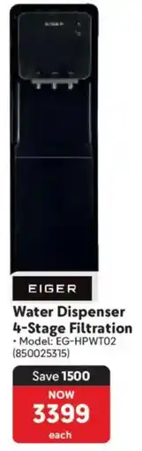 Makro EIGER Water Dispenser 4-Stage Filtration offer