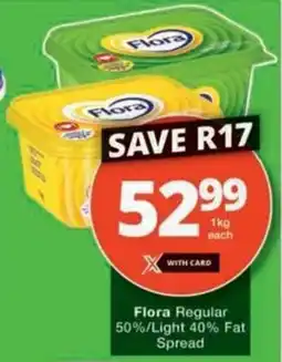 Checkers Hyper Flora Regular 50%/ Light 40% Fat Spread offer